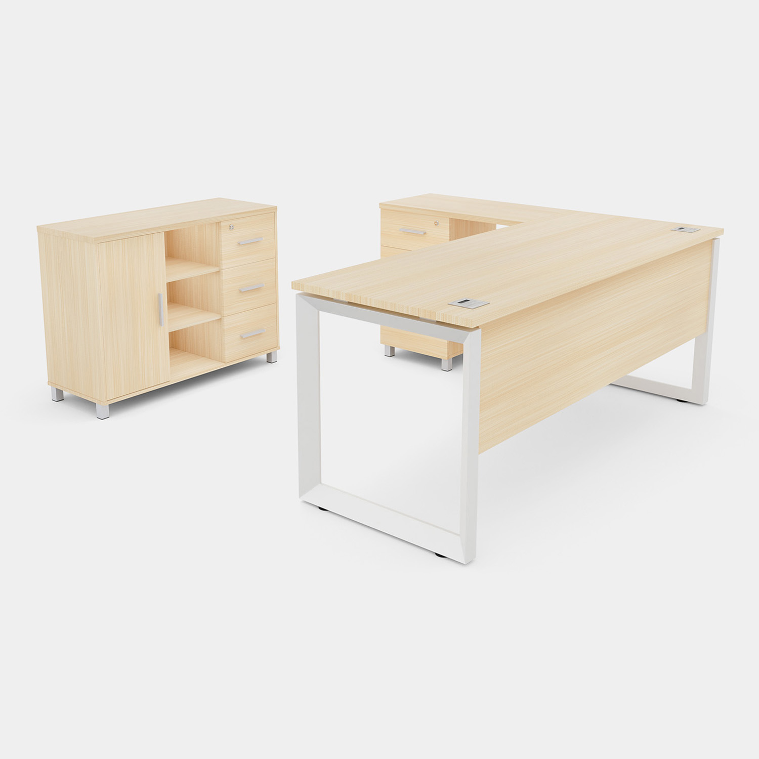 Quadra160L+EstanteEuro-HN-1500x1500-B Pack 32 / Color Haya Natural - Imagen 1
