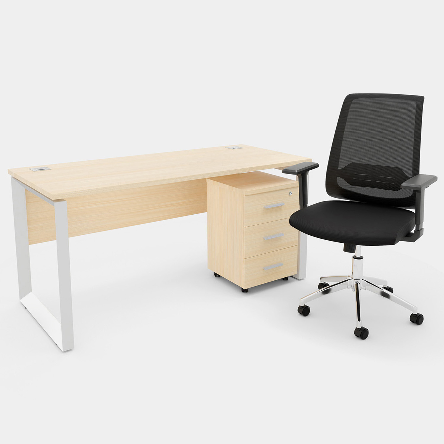 Quadra120+Cajonera+NoruegaSC-HN-1500x1500-Ab Pack 07 / Color Haya Natural - Imagen 1
